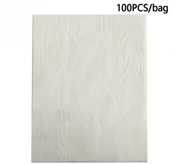 100 Stuks Herbruikbare Home Office Craft Kleurrijke Carbon Papier Een Kant Stof Tekening Transfer A4 Tracing Schilderen Kleur Carbon Papier wit