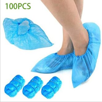100 Stuks Huishoudelijke Indoor Wegwerp Overschoenen Plastic Jongens En Meisjes Regendicht Waterdicht Cover Regendicht Schoen Cover