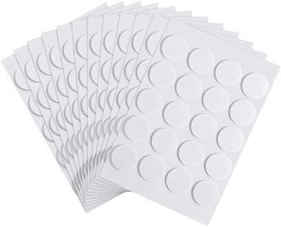 100 Stuks Kaars Lont Stickers, 20Mm Dubbelzijdige Schuim Lijm Lijm Stippen Lont Hittebestendigheid Kaars Maken Levert Voor Kaars wit 100stk