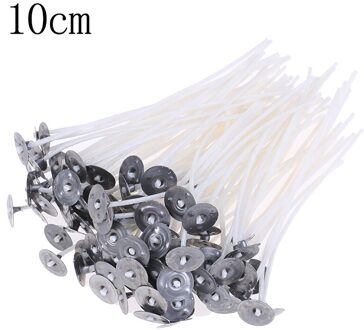 100 Stuks Kaars Wieken Katoen Kern Waxed Lont Met Onderhouder Voor Diy Kaars Maken 100stk 10cm