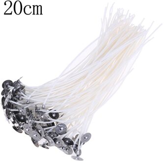 100 Stuks Kaars Wieken Katoen Kern Waxed Lont Met Onderhouder Voor Kaars Novelt 100stk 20cm