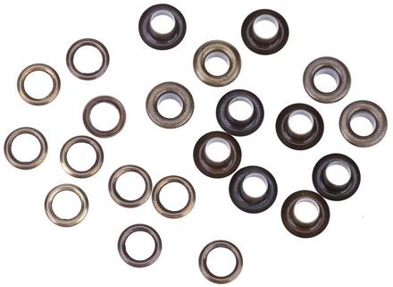 100 Stuks Kleding Schoenen Plakboek Oogjes Ronde Binnenste Gat 4/5/6/8Mm Metalen Oogjes Voor scrapbooking Kledingstuk Oogjes Apparel bronzen 8mm