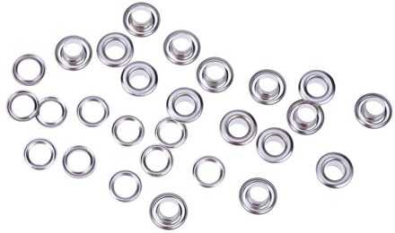 100 Stuks Kleding Schoenen Plakboek Oogjes Ronde Binnenste Gat 4/5/6/8Mm Metalen Oogjes Voor scrapbooking Kledingstuk Oogjes Apparel zilver 4mm