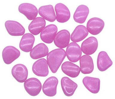 100 Stuks Lichtgevende Geplaveide Stenen Mix Kleur Glow In The Dark Pebbles Rocks Outdoor Loopbruggen Tuinieren Aquarium Landschapsarchitectuur Decor veelkleurig