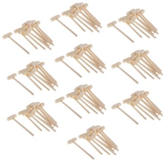 100 Stuks Mini Houten Hamer Hout Hamers Voor Zeevruchten Kreeft Shell