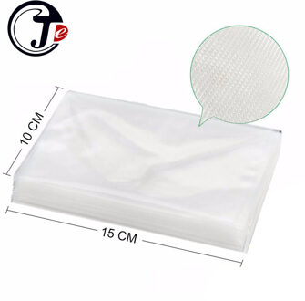 100 Stuks/partij 10*15 Cm Vacuüm Zakken Voor Voedsel Veilig Pe Materiaal Voedsel Saver Vacuüm Sealer Zakken Voor Gezonde leven Houden Voedsel Vers