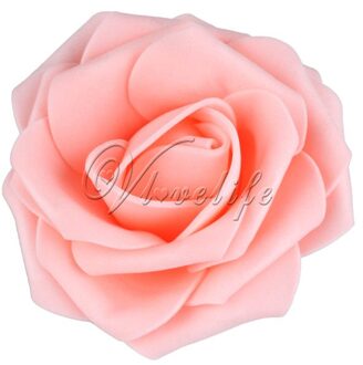 100 Stuks Pe Foam Rose Bloem Hoofd 7Cm Kunstmatige Rose Bloemen Boeket Handgemaakte Bruiloft Woondecoratie Feestelijke & Party plakboek champagne