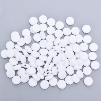 100 Stuks Platte Aanpassing Gesp Kralen Silicagel Bottons Voor Masker Elastische Koord Stopper Touw Slot Diy Strap Cord End 15Mm 2