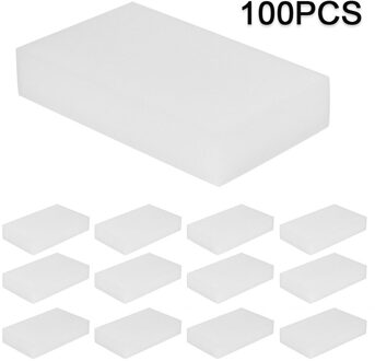 100 Stuks Reinigen White Magic Sponge Eraser Melamine Sponge Cleaning Spons Voor Keuken Badkamer Schoonmaken 100x60x20mm