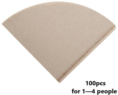 100 Stuks Van V60 Drip Filter Papier Koffie Filter Druppelen Papier Kegelvorm Koffie Filter Mesh Tas Espresso Thee Zetgroep accessoires