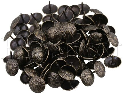 100 Stuks Vintage Brons Iron Bekleding Nails Kopspijkers Studs Pins 16x15mm