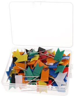 100 Stuks Vlag Push Pin Marker Markering Pins Kopspijkers Punaise Voor Kennisgeving Kurk Boord Wereldkaart