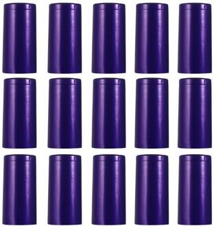 100 Stuks Warmte Krimpfolie Afdichting Cap Wijnfles Film Wijn Krimpkous Cap blauw