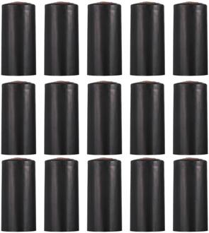 100 Stuks Warmte Krimpfolie Afdichting Cap Wijnfles Film Wijn Krimpkous Cap zwart