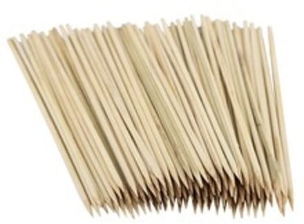 100 stuks Wegwerp Bamboe Outdoor Picknick Barbecue BBQ Grillen Vork Sticks Spiesjes Keuken Gereedschap