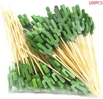 100 Stuks Wegwerp Bamboe Picks Voedsel Fruit Cocktail Handgemaakte Tandenstokers Supply 5AC303738-01