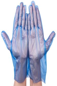 100 Stuks Wegwerp Handschoenen Blauw Draagbare Huishoudelijke Schoonmaken Keuken Wegwerphandschoenen Keuken Restaurant Koken Voedsel Tuin Handschoen
