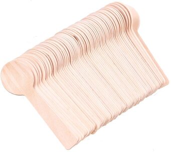 100 Stuks Wegwerp Houten Lepel Mini Ijs Lepel Hout Westerse Dessert Scoop Wedding Party Servies Keuken Accessoires