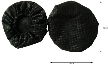 100 Stuks Wegwerp Non-woven Noise Preventie Geweven Cover Microfoon Cover Bal Vorm Mic Cap Pad Voor Ktv Karaoke levert