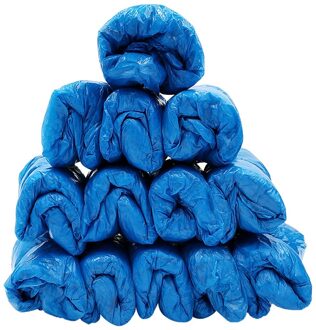 100 Stuks Wegwerp Overschoenen Plastic Cleaning Overschoenen Outdoor Regenachtige Dag Tapijt Reinigen Schoen Cover Waterdichte Schoen Covers D3