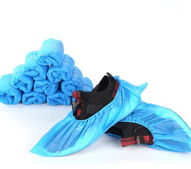 100 Stuks Wegwerp Schoen Cover Cpe Indoor Non-Slip Slijtvaste Schoen Cover Waterdicht Stofdicht Verdikte Voet Cover