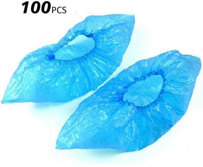 100 Stuks Wegwerp Schoen Cover Plastic Voet Cover Verdikte Goede Duurzaamheid Sterk Genoeg Geneste Boot Cover 100 Pcs
