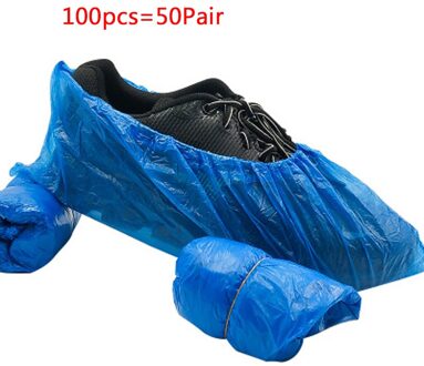 100 Stuks Wegwerp Schoen Dust Covers Waterdichte Schoenen Cover Pouch Plastic Organizer Regenachtige Outdoor Zevenkast Covers Шнурки 6.24