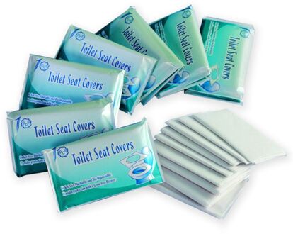 100 Stuks Wegwerp Toiletbril Reizen Zakenreizen Stickers Waterdicht Toiletten Kussen Dubbele Bescherming Lsolate De Virus