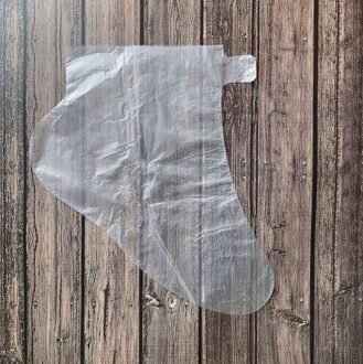 100 Stuks Wegwerp Voet Membraan Cover Huishoudelijke Plastic Cover Waterdichte Schoen Cover Transparante Zak Voet Cover 01