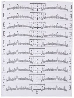 100 Stuks Wegwerp Wenkbrauw Heerser Sticker Creatieve Zelfklevende Wenkbrauw Positionering Make-Up Tool Wenkbrauw Sticker Voor Schoonheid Vrouwen