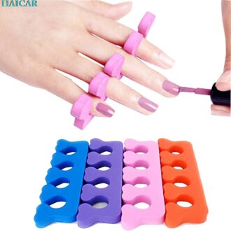 100 Stuks Zacht Plastic Vinger Teen Separator Tool Nail Art Pedicure Manicure JAN18