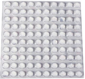 100 Stuks Zelfklevende Rubber Voeten Clear Halve Cirkel Bumpers Deur Buffer Pad TOER889