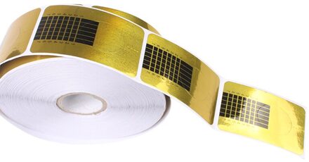 100 Vel Nail Vorm Papier Tray Franse Manicure Nail Sticker Vlinder Vorm Acryl Uitbreiding Vorm Gel Papierlade Nail Art gereedschap licht grijs