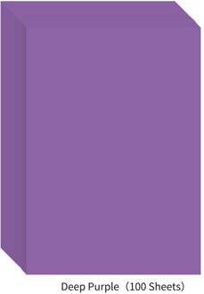 100 Vellen A4 Kleur Kopieerpapier 210x29 7Mm/8.3x11.7in Printer Papier 70GSM Voor Copy Printing Schrijven Ambachten & art diep paars