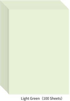 100 Vellen A4 Kleur Kopieerpapier 210x29 7Mm/8.3x11.7in Printer Papier 70GSM Voor Copy Printing Schrijven Ambachten & art licht groen