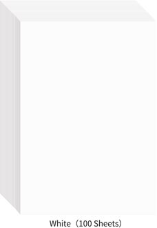 100 Vellen A4 Kleur Kopieerpapier 210x29 7Mm/8.3x11.7in Printer Papier 70GSM Voor Copy Printing Schrijven Ambachten & art wit