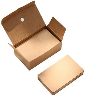 100 Vellen/Doos Papier Bericht Kaart Leeg Handgeschreven Memo Notecards Groet Zegen Dank U Postkaart BF