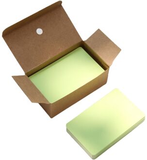 100 Vellen/Doos Papier Bericht Kaart Leeg Handgeschreven Memo Notecards Groet Zegen Dank U Postkaart GN