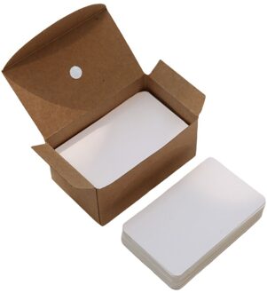 100 Vellen/Doos Papier Bericht Kaart Leeg Handgeschreven Memo Notecards Groet Zegen Dank U Postkaart W