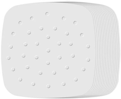 100 Vellen Van Bakolie Papier Met Gat Lucht Friteuse Vierkante Steamer Papier Siliconenolie Papier Broodje Cake Papier Pad papier 19