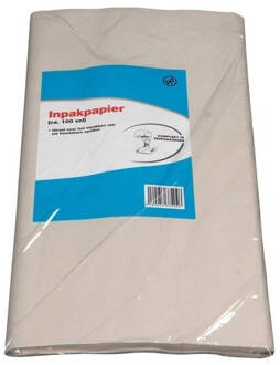 100 vellen verhuis inpakpapier / beschermpapier 50 x 75 cm - Verhuispapier Beige