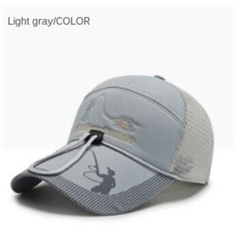 100% Vissen Hoed Mannen Outdoor Zon Bescherming Zonnescherm Vissen Hoed Sport Sneldrogende Wandelen Paardrijden Hoed Baseball Netto cap PT-04