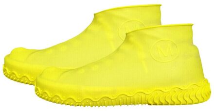 100% Waterdichte Regen Schoen Laarzen Cover Anti-Slip Herbruikbare Latex Schoen Covers Waterdichte Rain Boot Overschoenen Schoenen Cd gele kleur