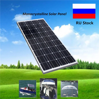 100 Watt Solar Panel Bundle Kit Monocrystalline solar cell 100W 12V Solar System for Beginner RV/boat off Grid