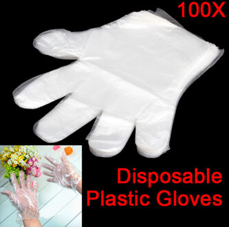 100 Wegwerp Pe Handschoenen Mitten Voor Garden Home Restaurant Bbq Gerechten Wassen THIN889