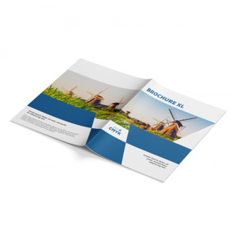 100 XL brochures drukken - extra veel ruimte voor jouw promotieboek of magazine (100 st) drukken