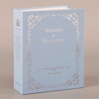 100 Zakken 6 Inch Fotoalbum Foto Case Opslag Scrapbooking Foto Case Fotoalbum Frame Voor Kids Kinderen Album Fotos Blauw