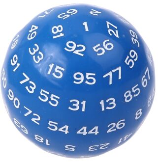100 Zijdige Polyhedral Dice D100 Multi Zijdige Acryl Dices Voor Tafel Bordspel Blauw