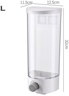 1000/1500Ml Muur Opknoping Hele Granen Voedsel Opslag Container Keuken Graan Rijst Bonen Verzegelde Potten Havermout Dispenser