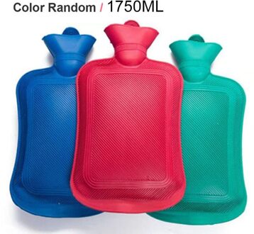 1000/1750/2000Ml Dikke Warm Water Flessen Winter Warm Voor Meisjes Vrouwen Pijnbestrijding Bed Hand Voeten warm Water Zak Kleur Willekeurige 1stk 1750ml
